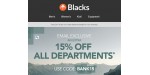 Blacks discount code