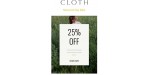 Cloth discount code