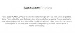 Succulent Studios discount code